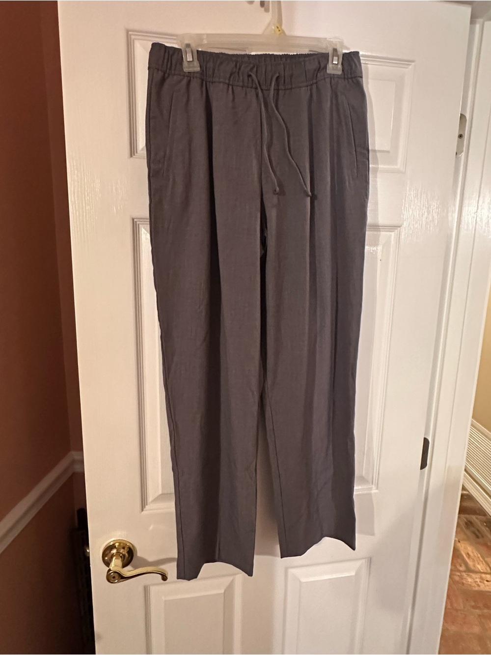 Old Navy Women’s Charcoal Gray Drawstring Trousers Like New